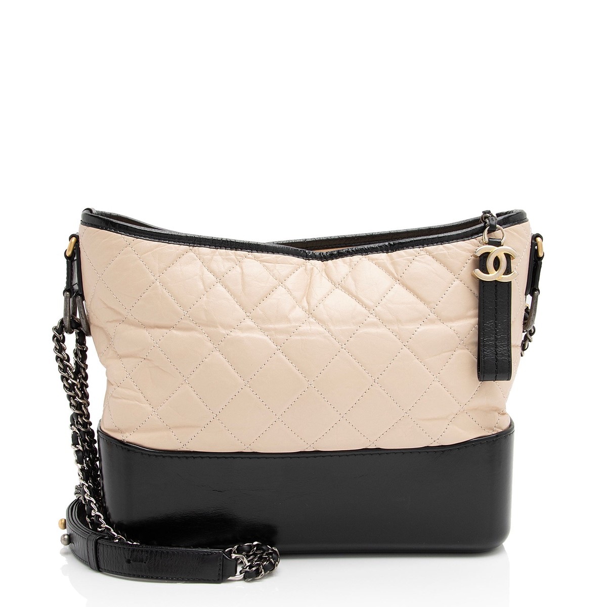 Chanel Aged Calfskin Gabrielle Medium Hobo (SHF-emz7MK) Shoulder Bag