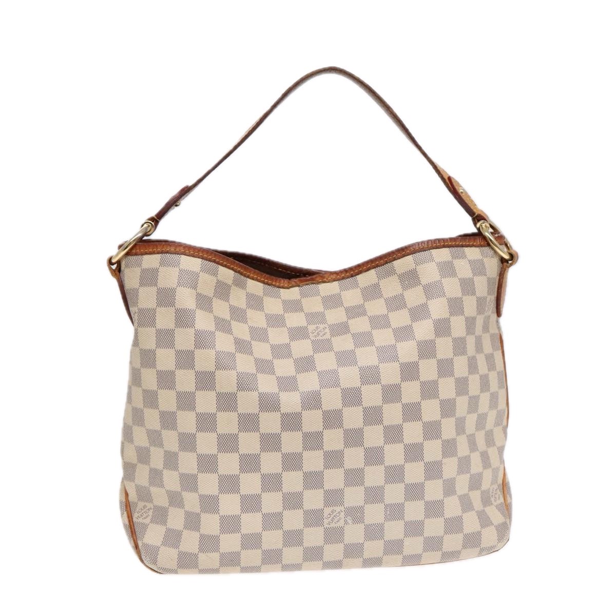 LOUIS VUITTON Damier Azur Delightful PM Shoulder Bag LV Auth