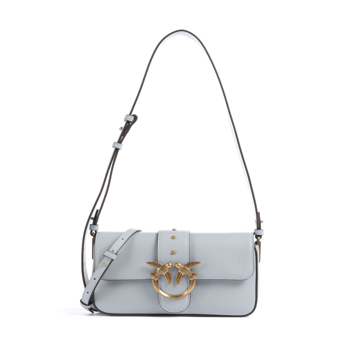 Pinko Love One Mini Slouchy Shoulder bag azzurro celeste/antique gold