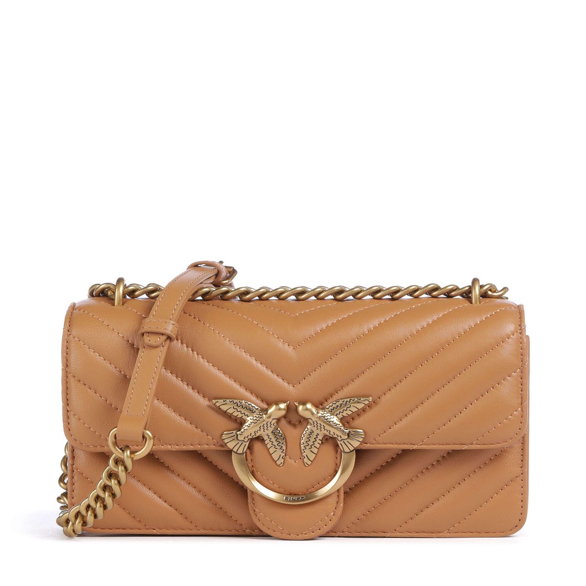Pinko Love One Mini Shoulder bag torrone/antique gold