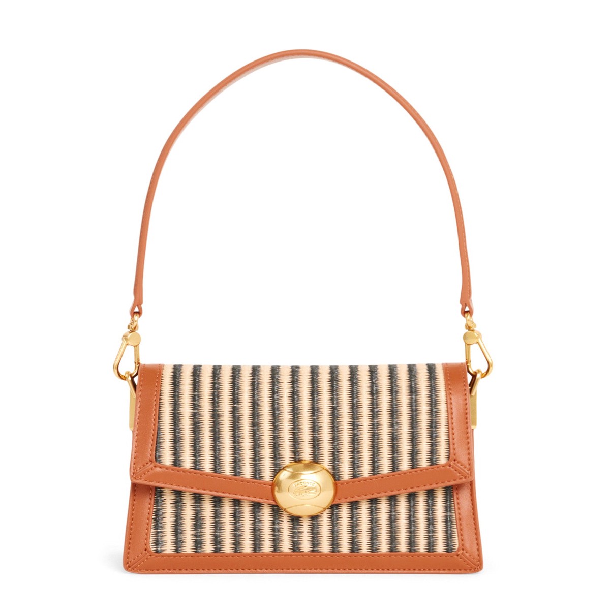 Summer Pack Raffia Shoulder Bag Natural Noir Tan