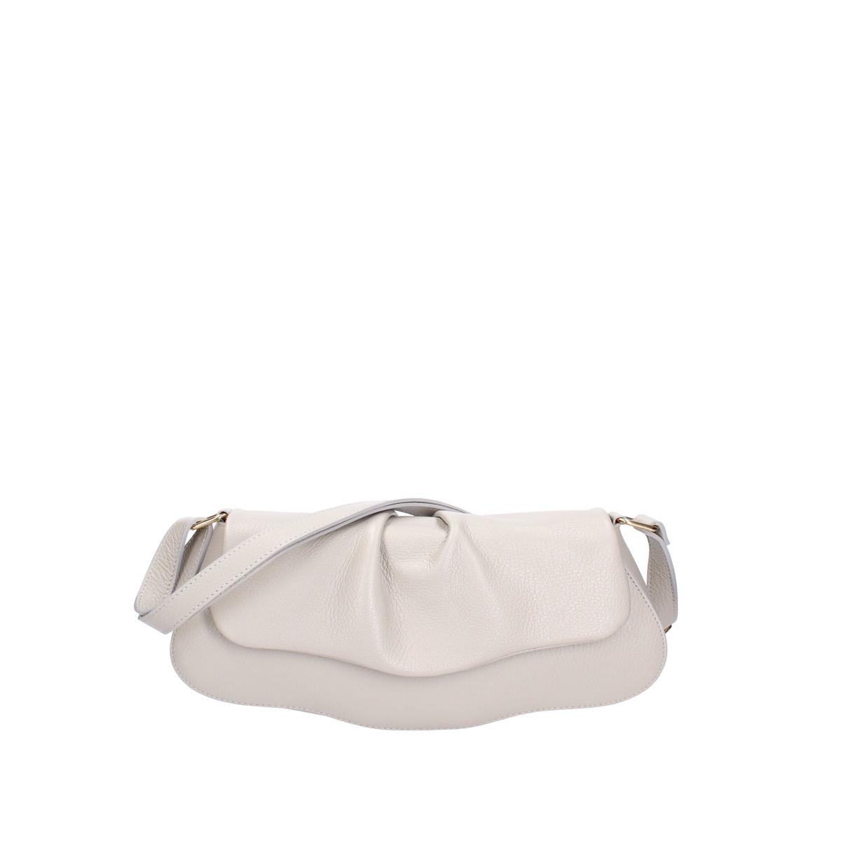 Women's Shoulder Bag Genuine Leather 07152-D86 PEARL GREY