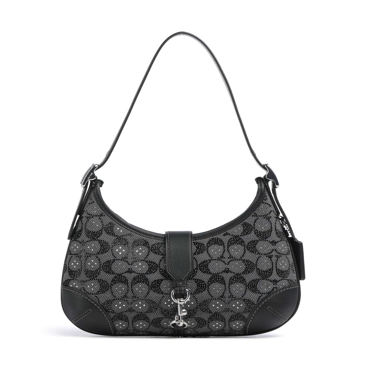 Coach The Coach Originals Hamptons Crystal Signature Shoulder bag black