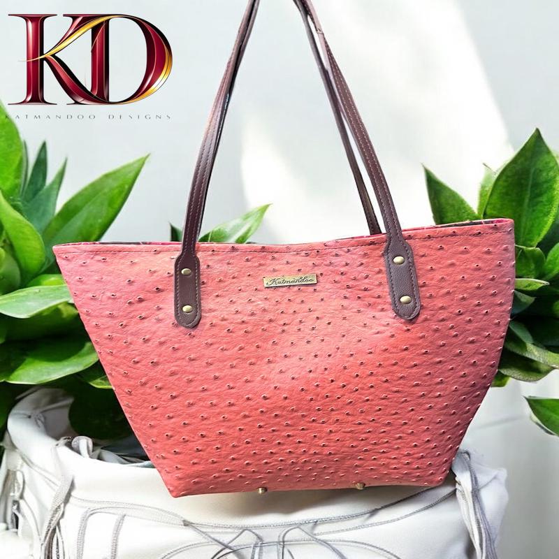Faux Ostrich Fashion bag