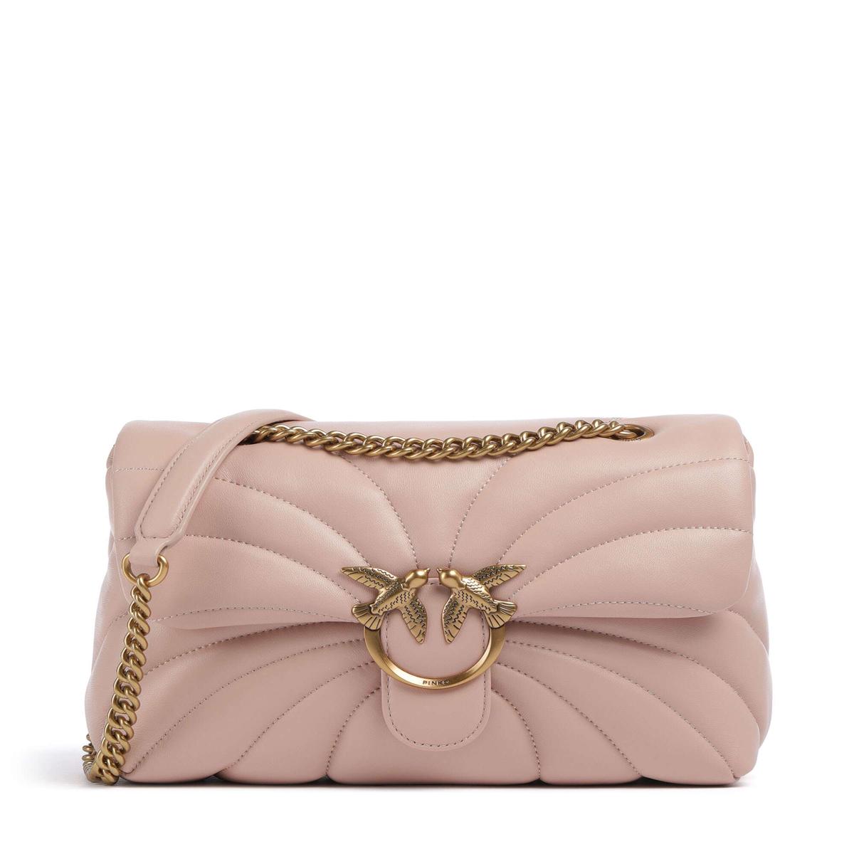 Pinko Love Puff Classic Shoulder bag cipria/antique gold