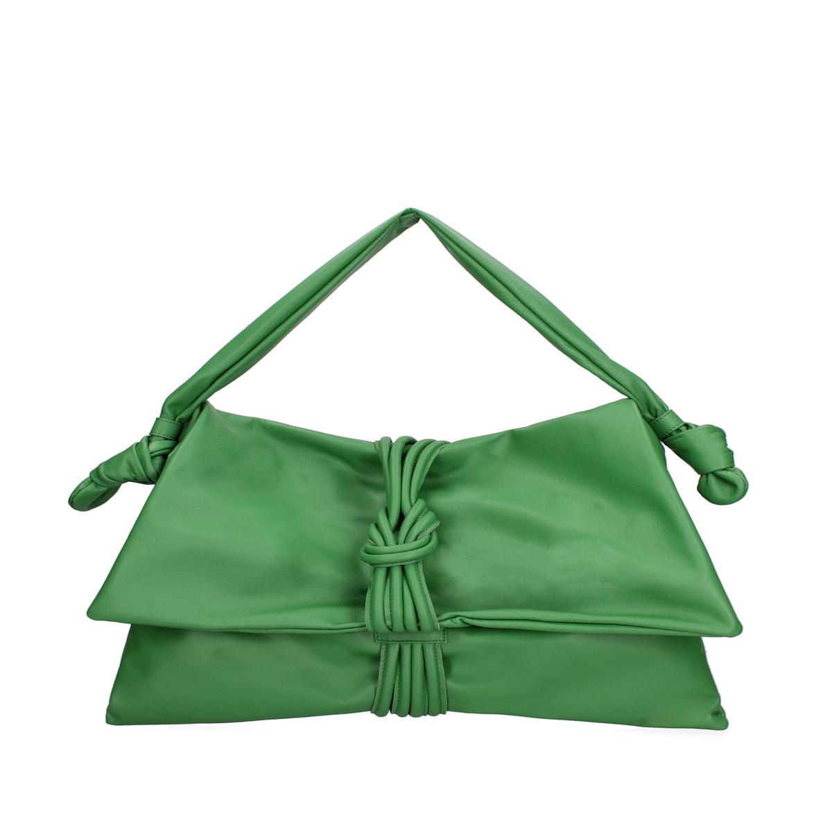 Women's Shoulder Bag Genuine Leather 07171-S47 APPLE GREEN