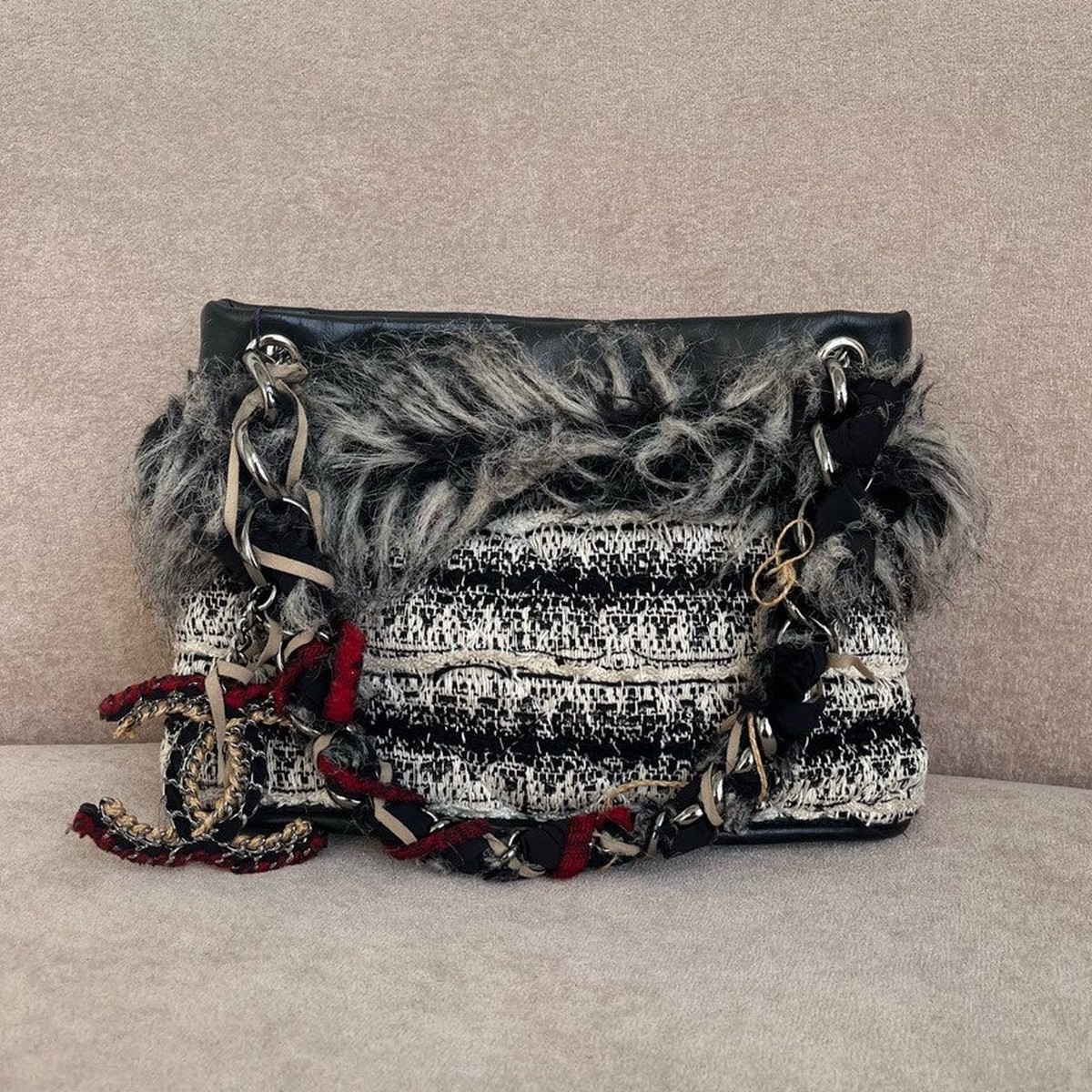 Chanel Black Hmmm Shoulder Bag