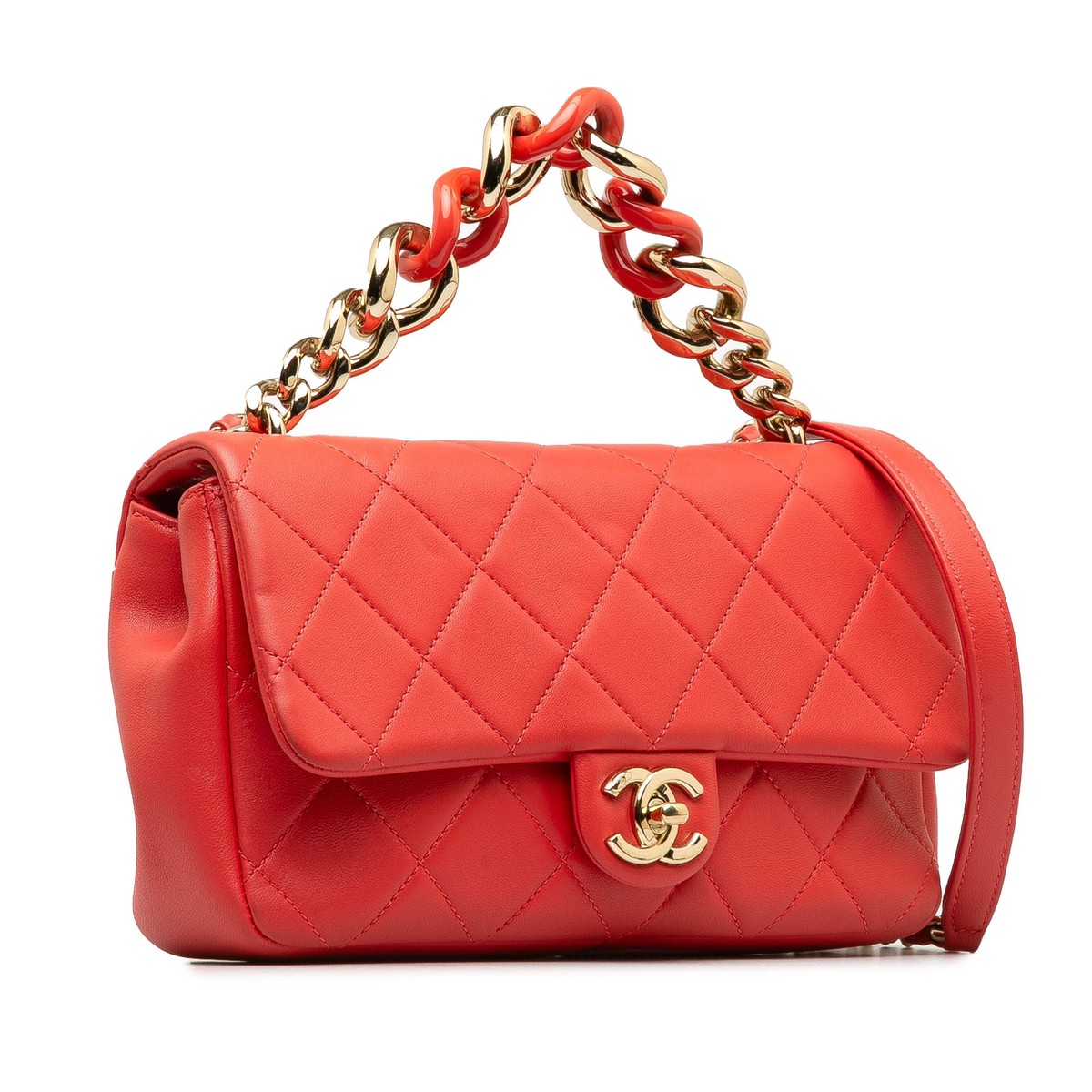 Chanel Small Lambskin Shoulder Bag Style 3