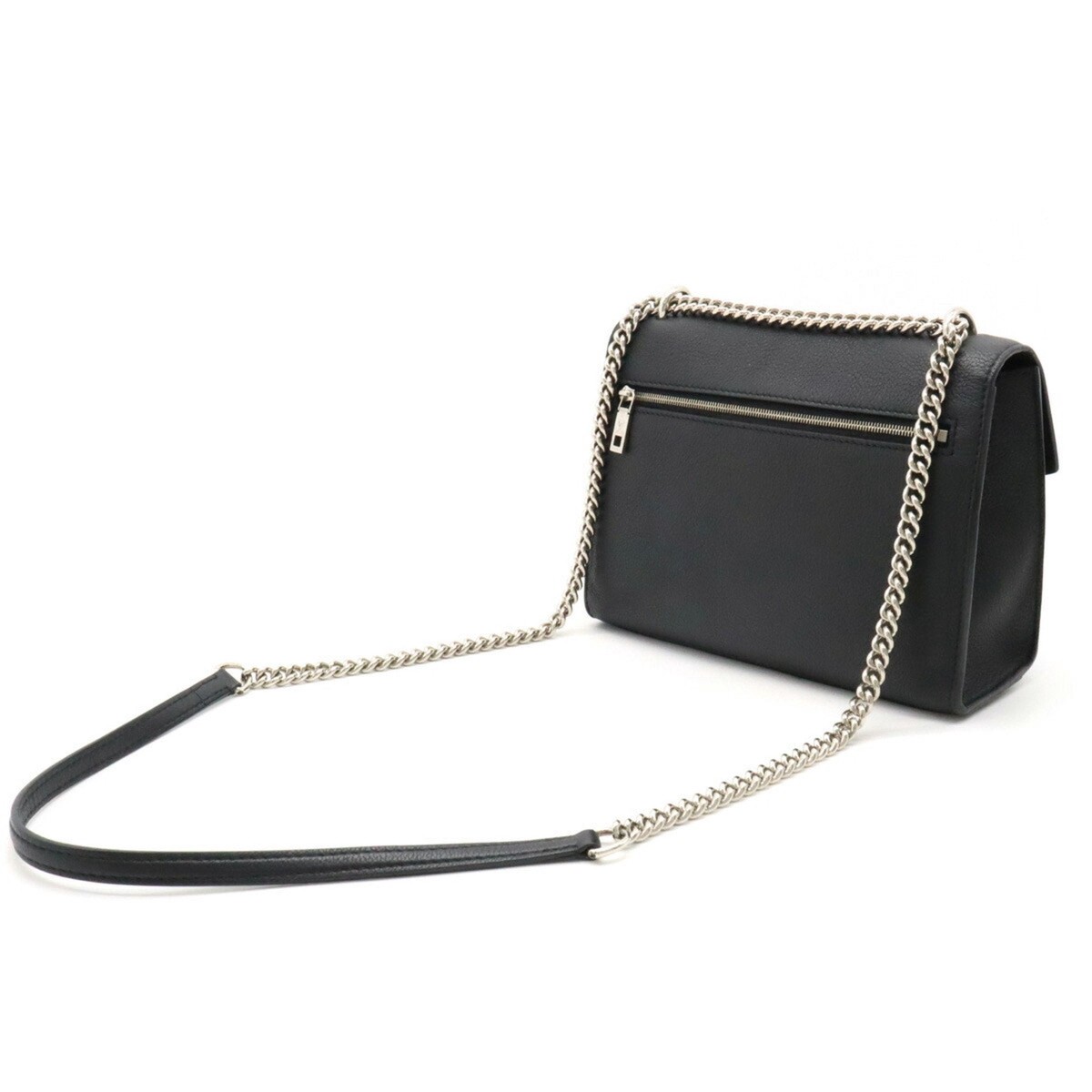 LOUIS VUITTON My Lock Me Chain Shoulder Bag Leather Noir Black