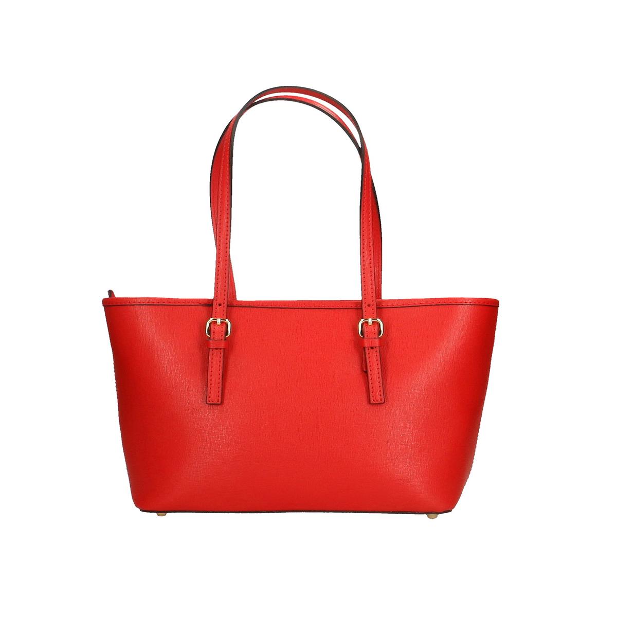 Chantal Genuine Leather Shoulder Bag Red
