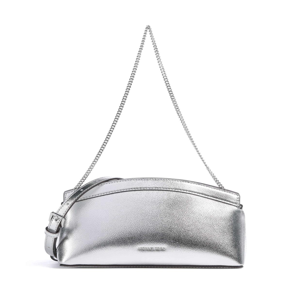Michael Kors Athena Dome Chain Small Shoulder bag silver