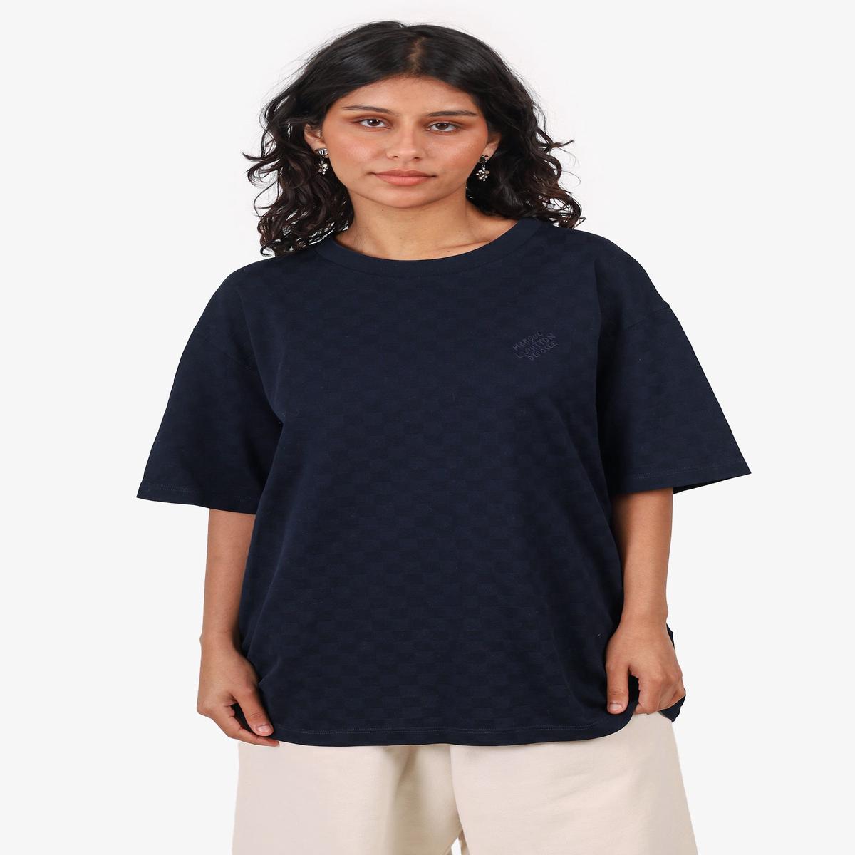 Louis Vuitton Navy Damier Signature T-Shirt Size XXL Mens