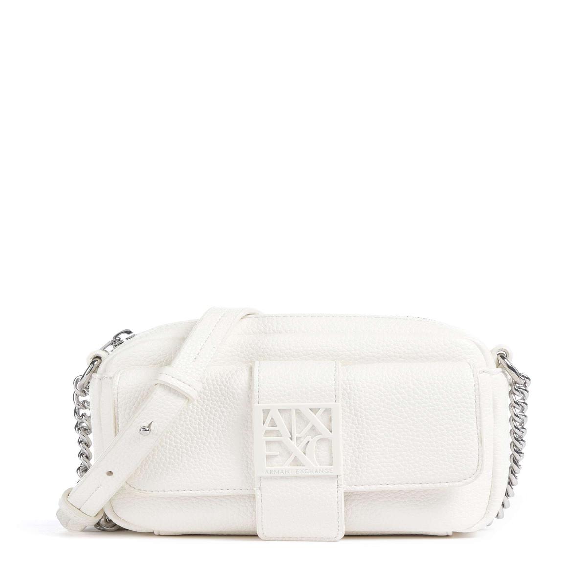 Armani Exchange Susie Soft Crossbody bag off white