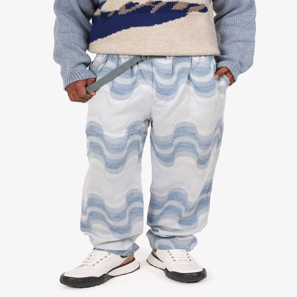 Dries Van Noten Blue Verner Panton Edition Piene Tris Trousers Size M Mens