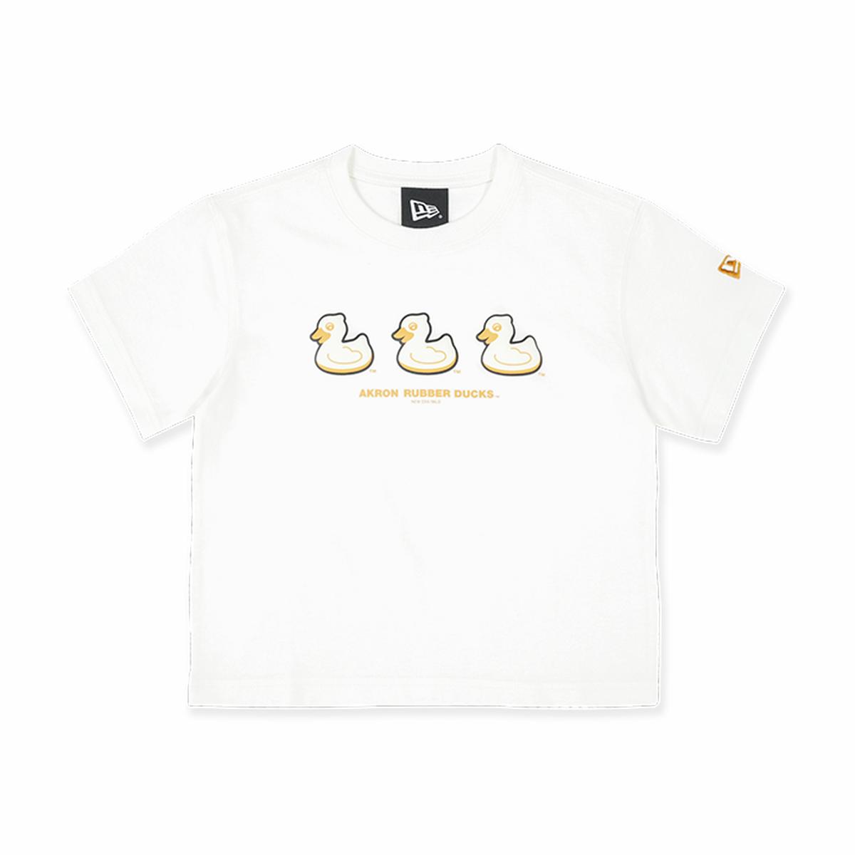 MiLB AKRON RUBBER DUCKS KIDS MESH IVORY KIDS SHORT SLEEVE T-SHIRT
