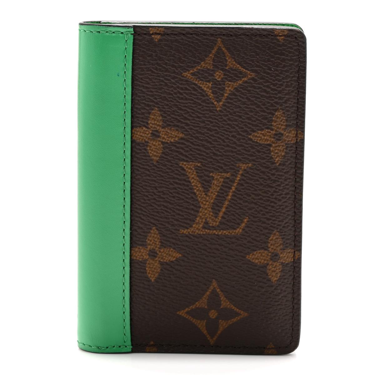 Monogram Pocket Organizer NM Green