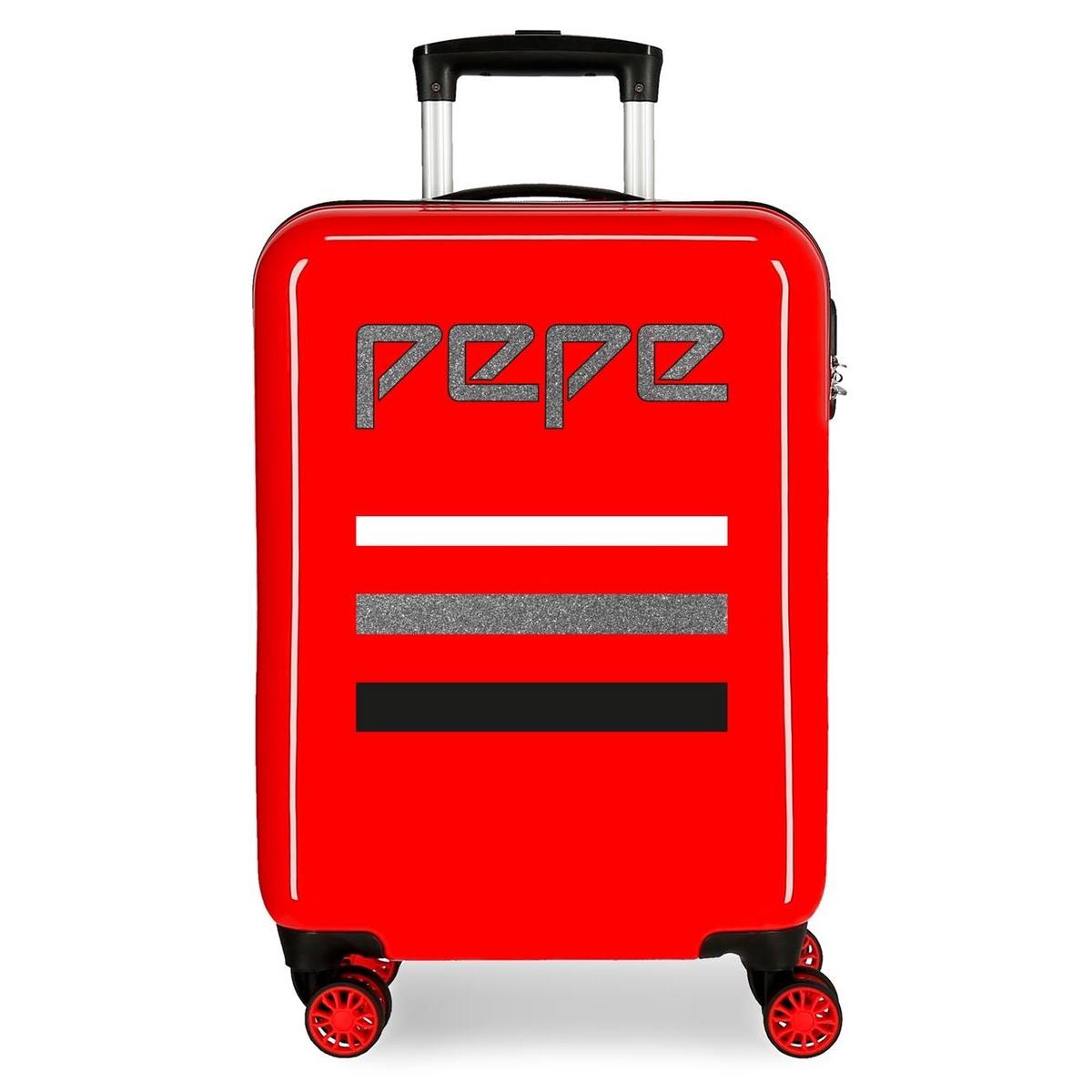 Maleta de cabina Pepe Jeans World rgida 55cm roja