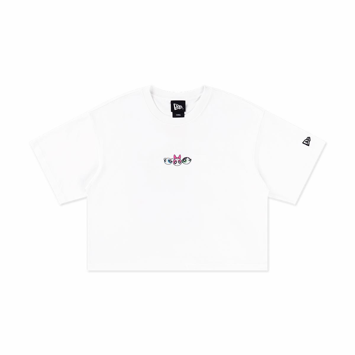 THE POWERPUFF GIRLS WHITE WOMEN BOXY TEE