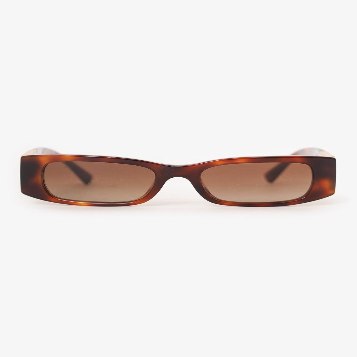 Valentino Brown Frame Rockstud Accents Wayfarer Sunglasses