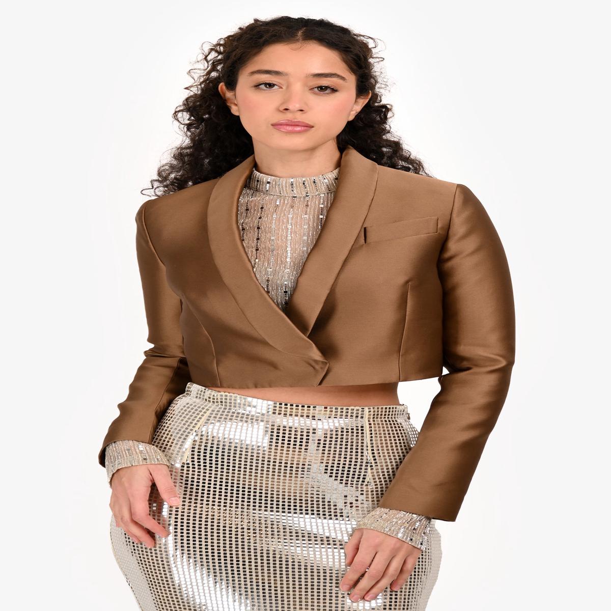 Brunello Cucinelli Brown Cropped Blazer Size 38