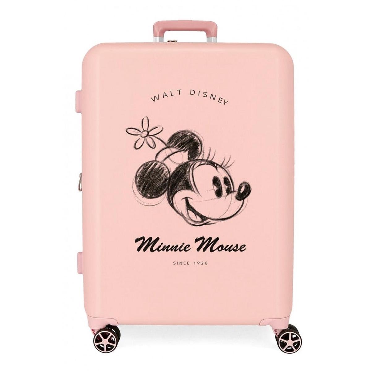 Maleta mediana rgida Disney MINNIE YOU ARE MAGIC 70cm Nude