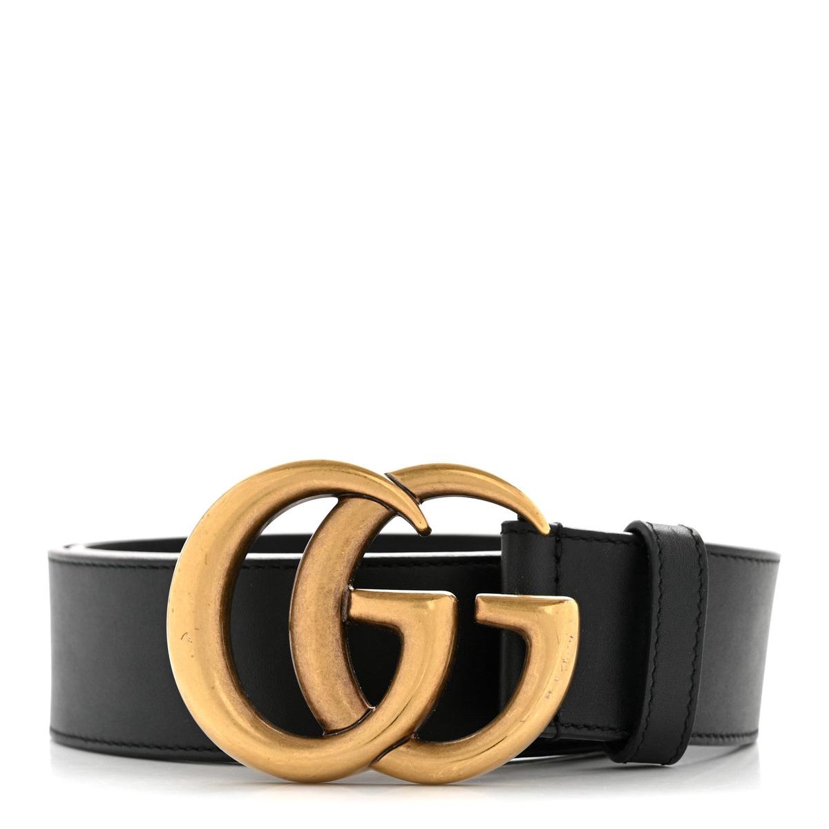 Calfskin Double G 40mm Belt 80 32 Black