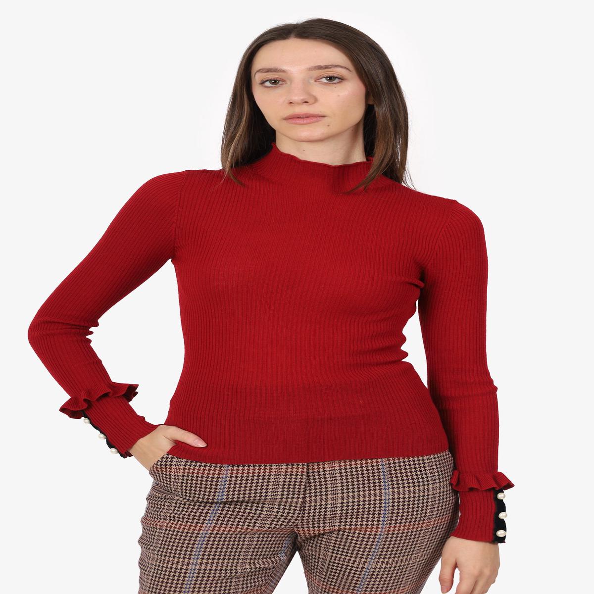 Philosophy Red Ribbed Top Size 4