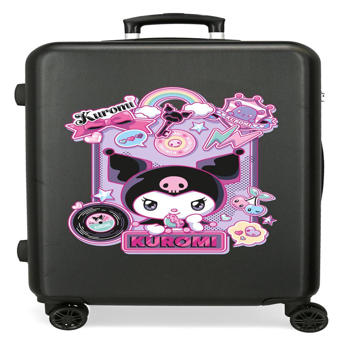 4281211 TROLLEY ABS 65CM. C/EXP. 4R. KUROMI WONDER FEST NEGR