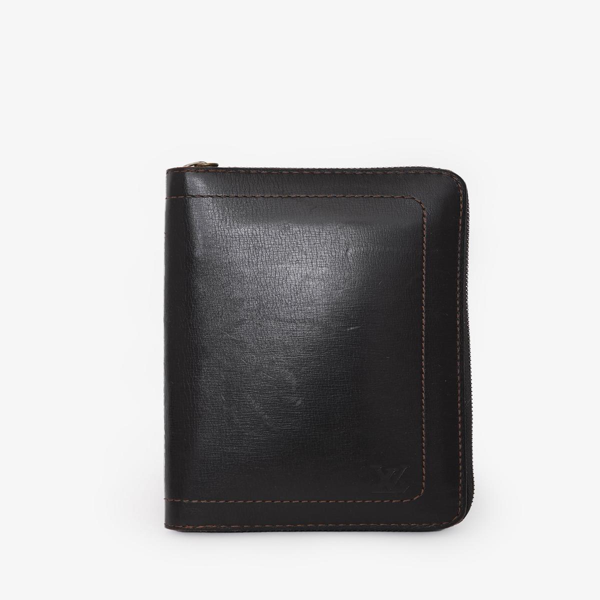 Louis Vuitton Brown Leather Travel Wallet