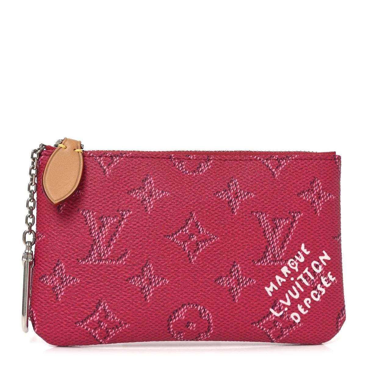 Monogram Heritage Key Pouch S Pondicherry Pink