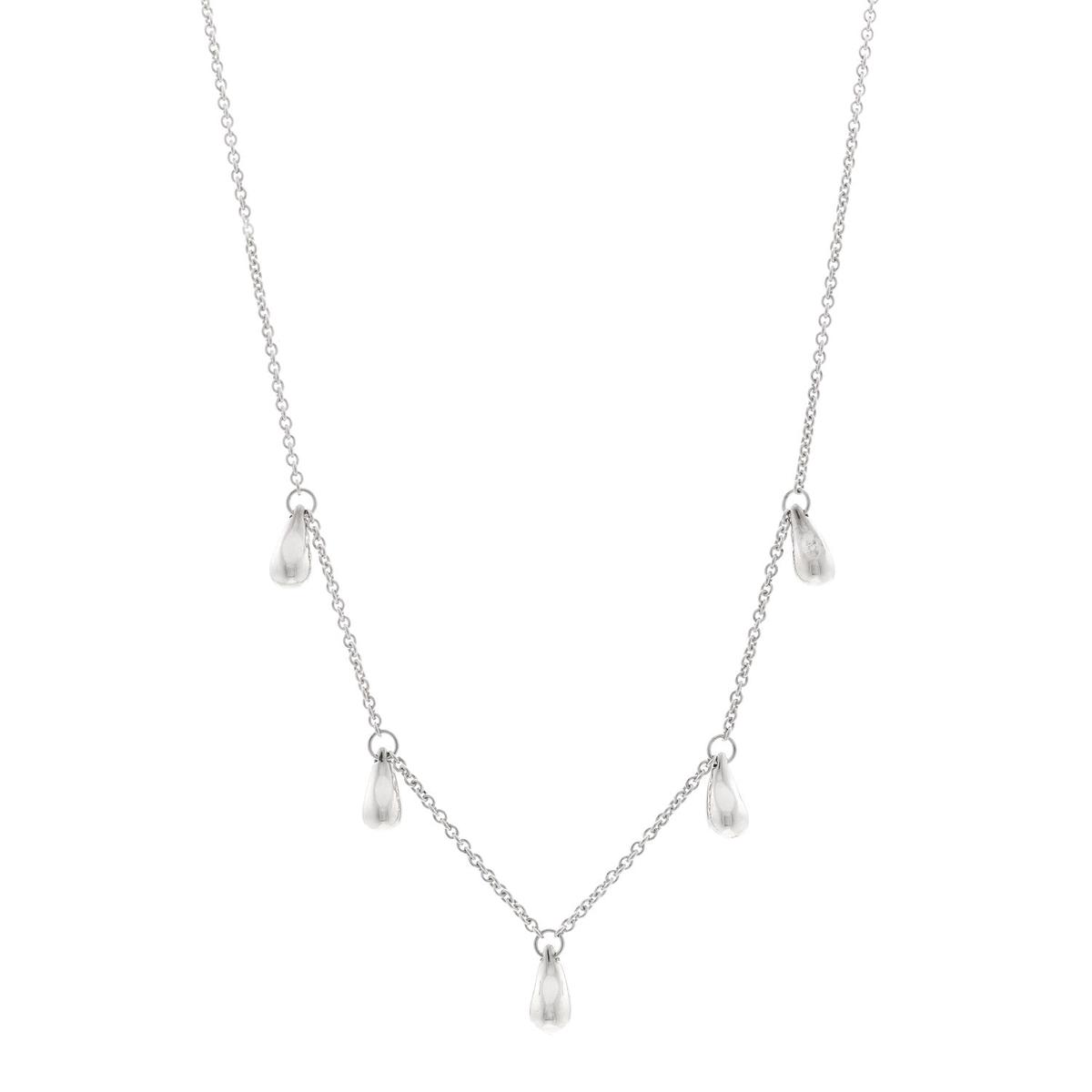 Sterling Silver Elsa Peretti Teardrops Necklace
