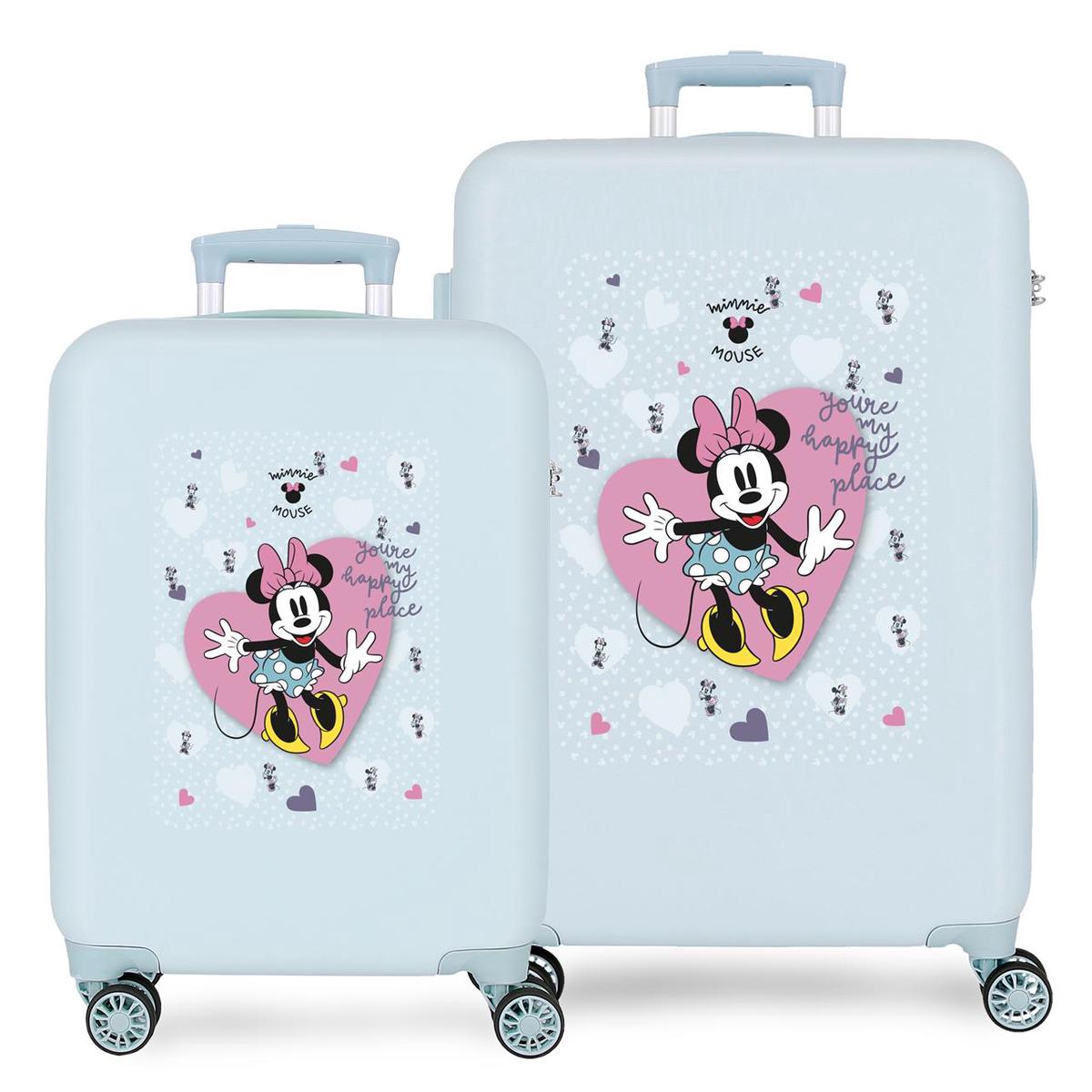 2791421 SET/2TROLLEY ABS 55-65CM 4R.MINNIE MY HAPPY PLACE