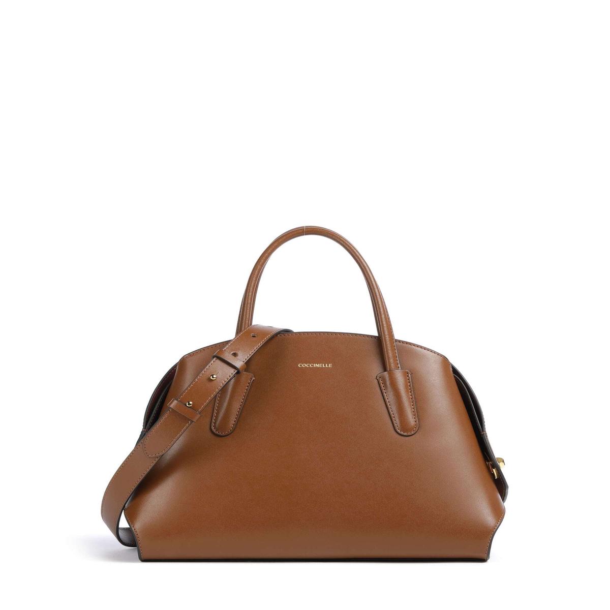 Coccinelle Tylde Calf Handbag cognac