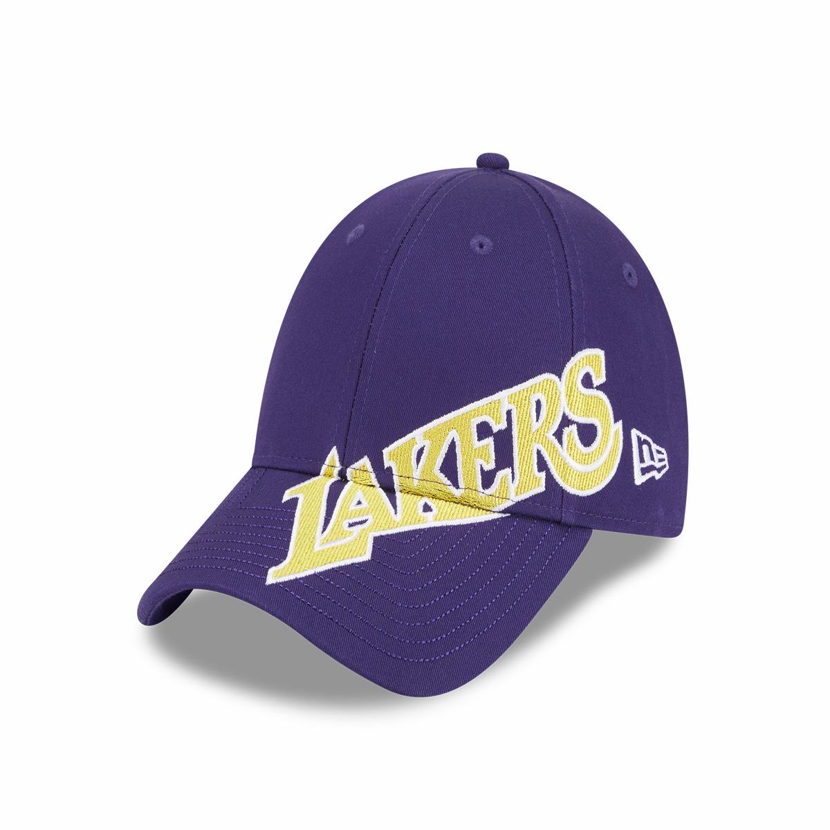 LOS ANGELES LAKERS MIX LEAGUE CROSS PANELS PURPLE 9FORTY CAP