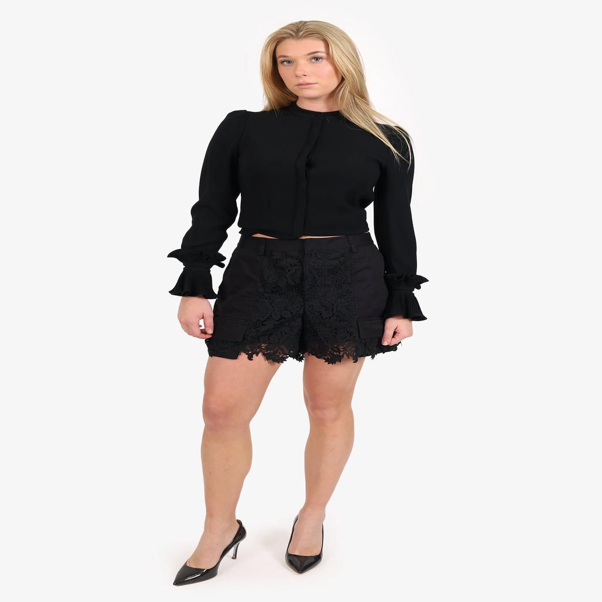 Monse Black Lace Cargo Shorts Size 10