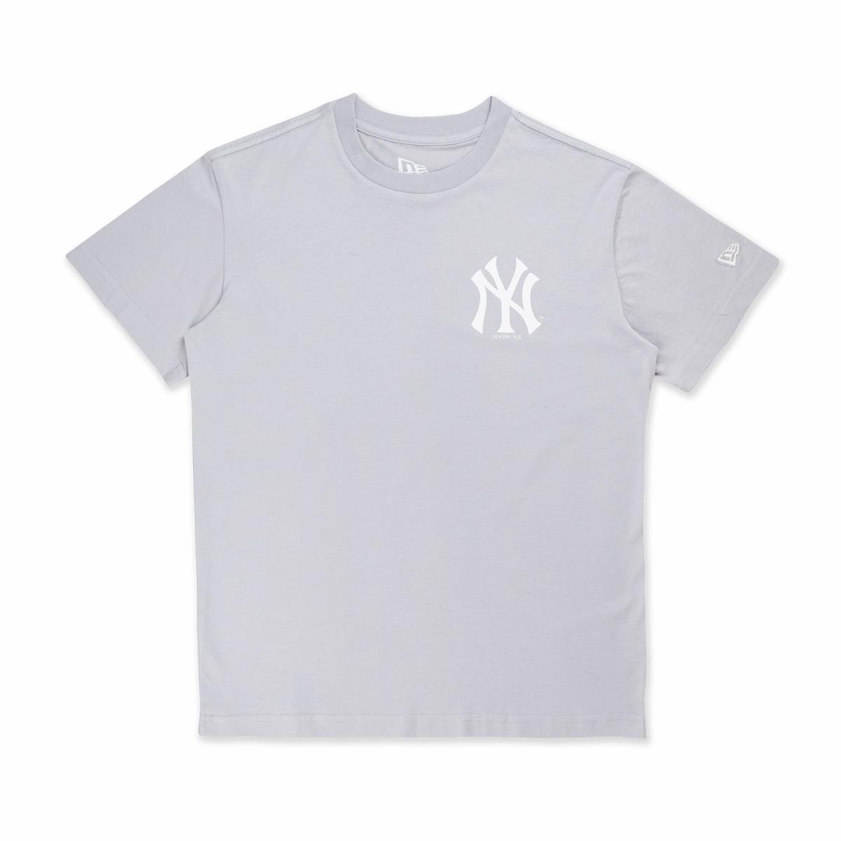 NEW YORK YANKEES ESSENTIAL DOLPHIN GRAY SHORT SLEEVE T-SHIRT