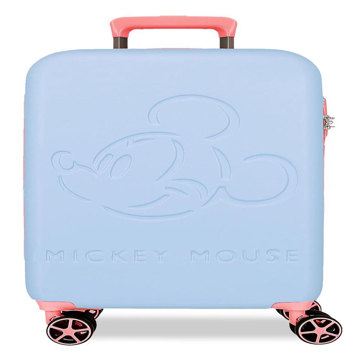 5438521 TROLLEY ABS 55CM. 4R. MICKEY CRAZY TRIP AZUL