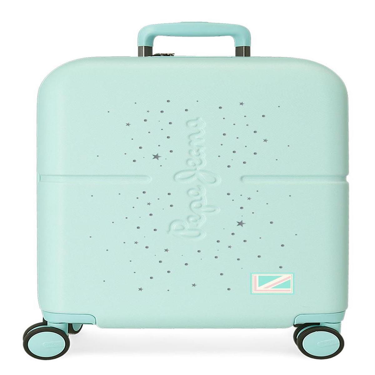 6448625 TROLLEY ABS 55CM. C/EXP. 4R. PJL JANE TURQUESA
