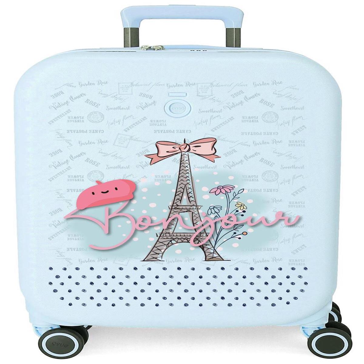 9528621 TROLLEY ABS 55CM. C/EXP. 4R. ENSO BONJOUR TURQUESA