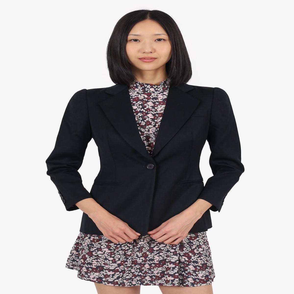 Alexander McQueen Black Single Breasted Blazer Size 40