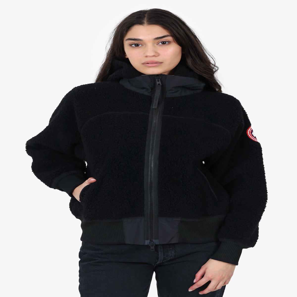 Canada Goose Black 'Simcoe' Fleece Jacket Size XS