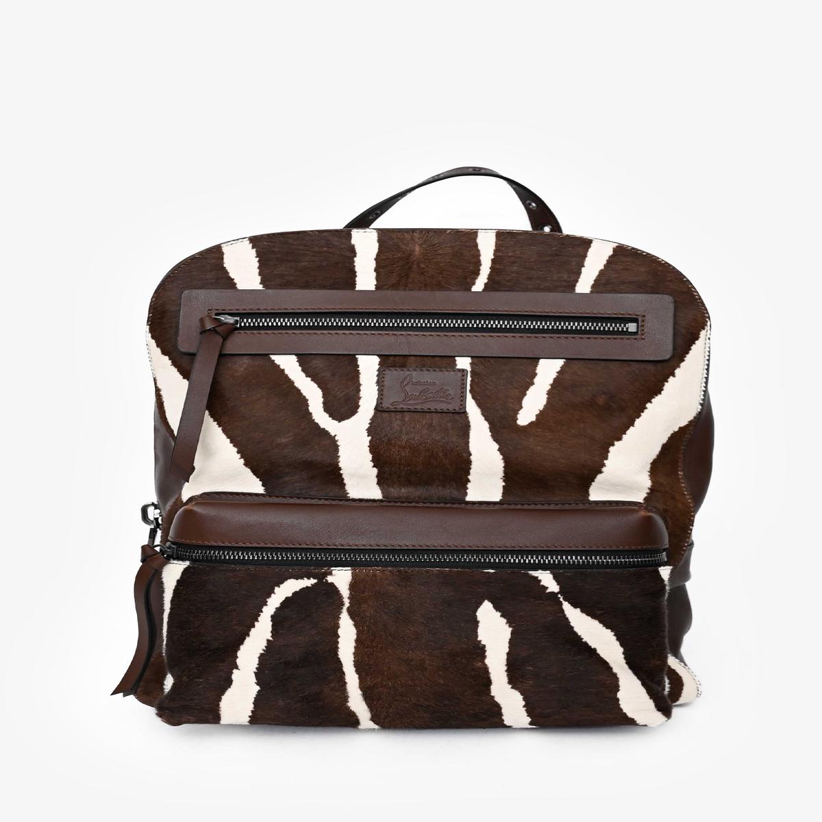 Christian Louboutin Brown Ponyhair Calfskin Backpack