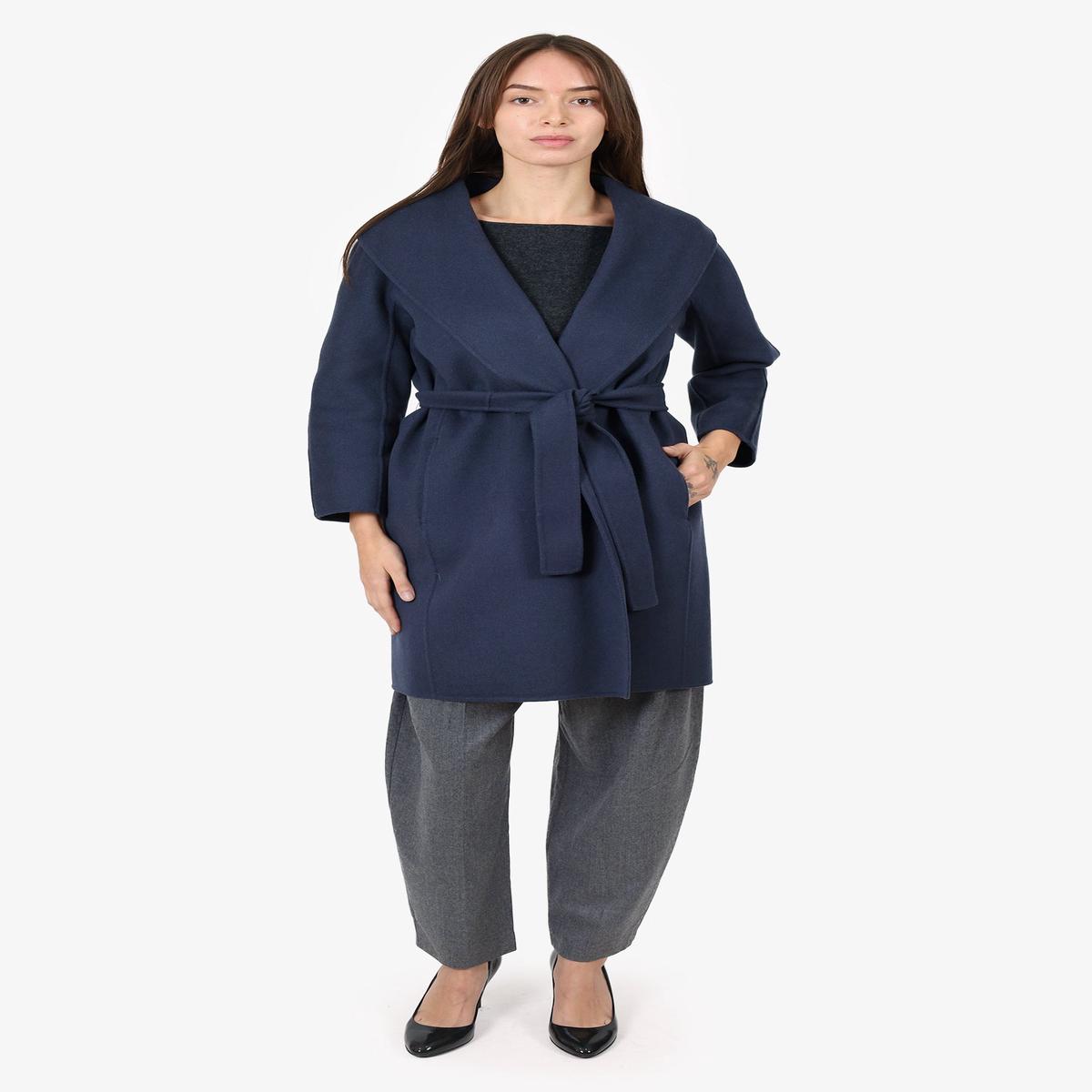 S'Max Mara Cucito Amano Virgin Wool Coat Size 2