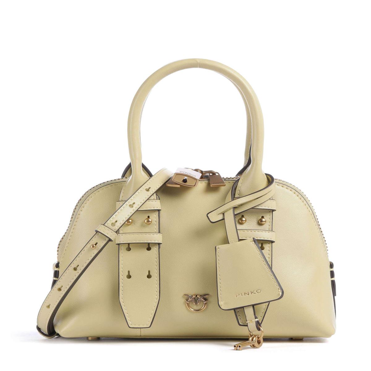 Pinko Bowling Mini Handbag giallo vaniglia/antique gold