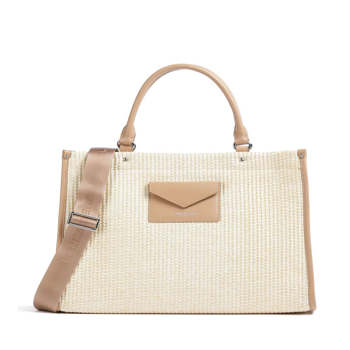 Lancaster Actual Osier Mini Handbag beige