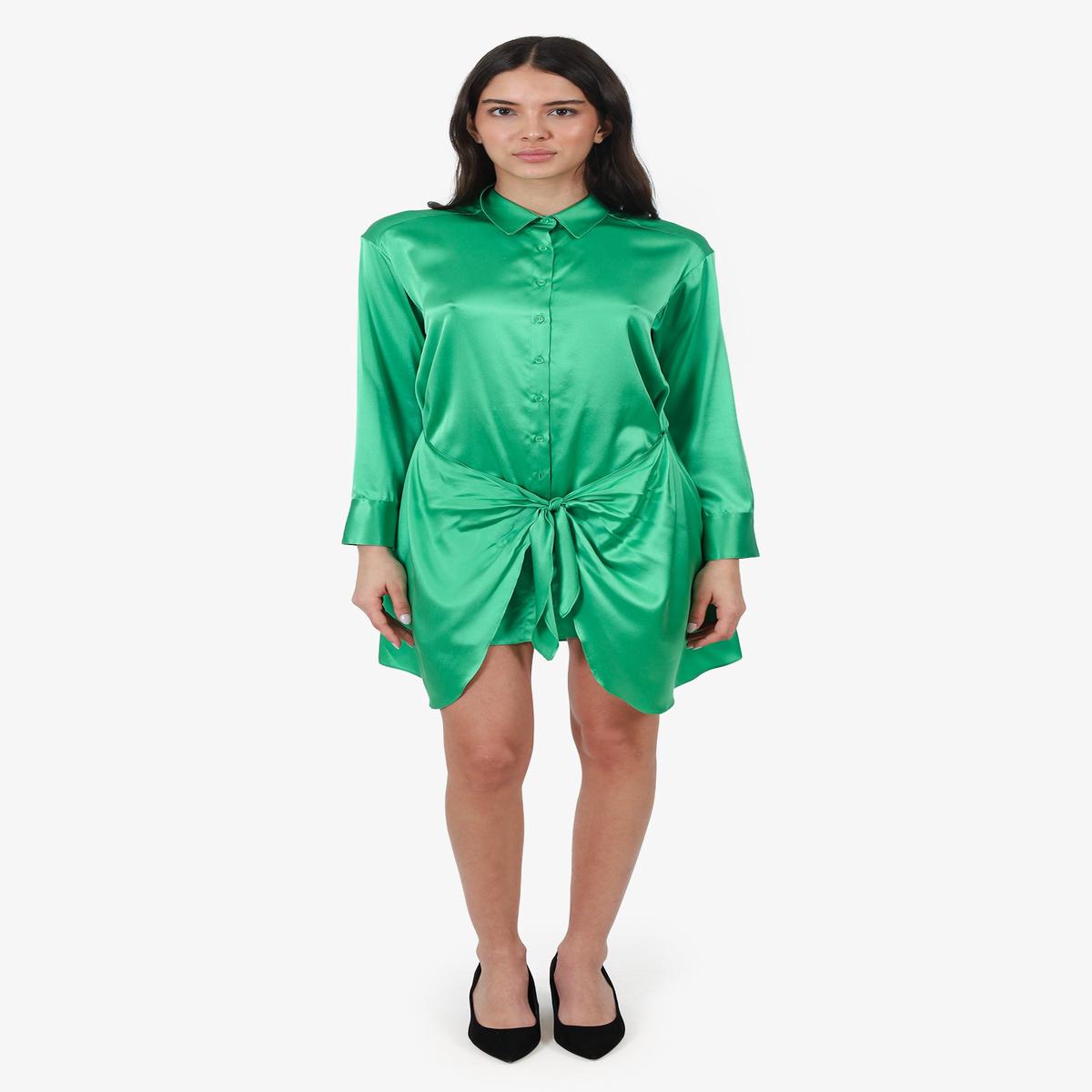 Sablyn Green Silk Mini Dress Size S