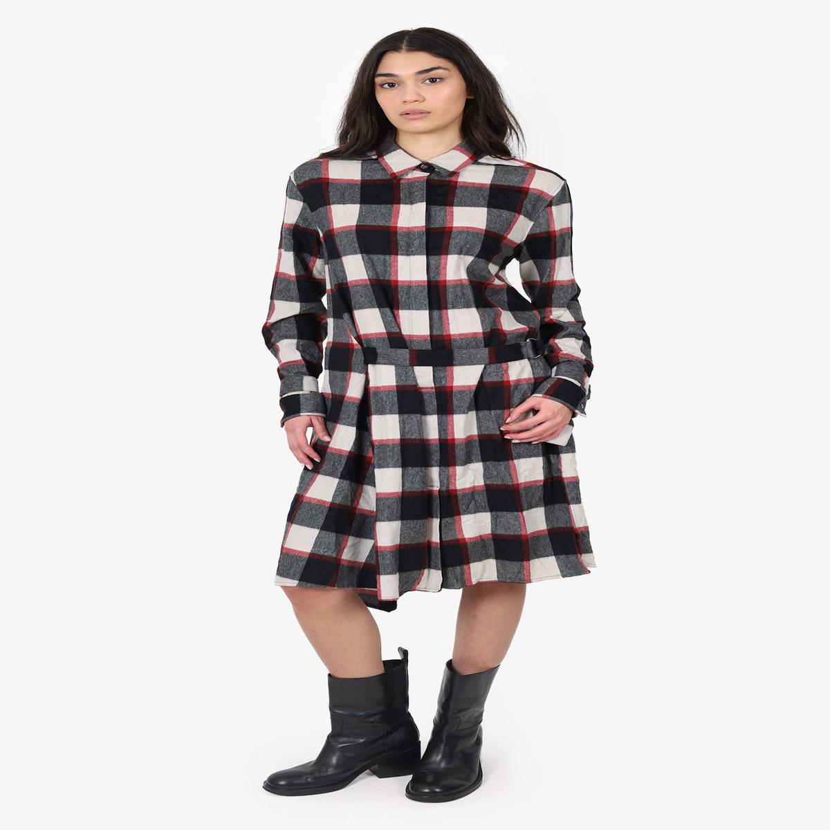 3.1 Phillip Lim Red Plaid Button Up Dress Size 10