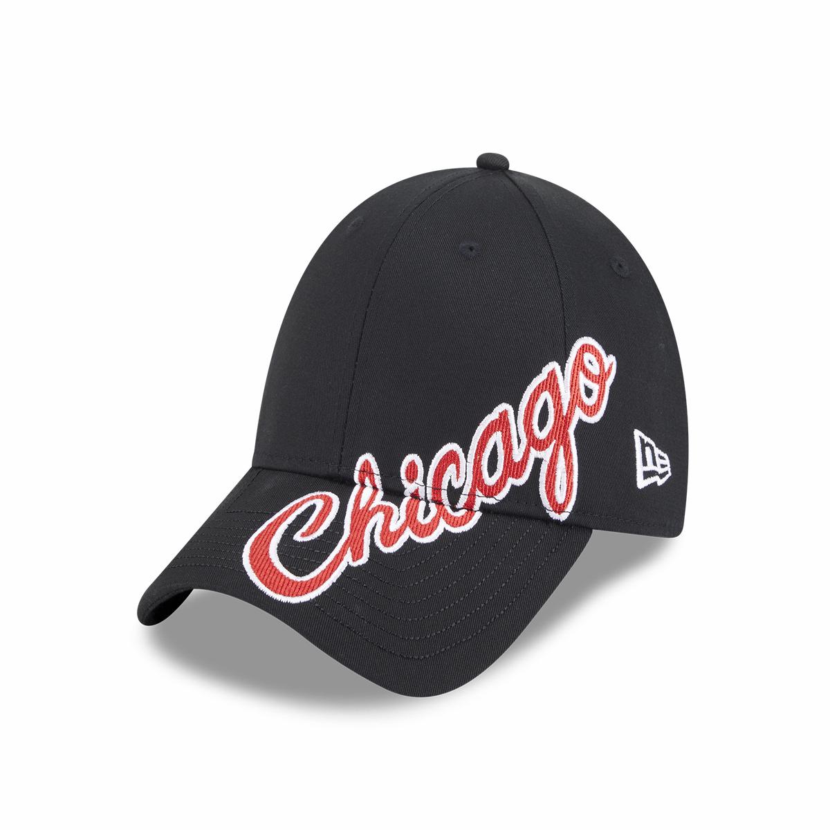 CHICAGO BULLS MIX LEAGUE CROSS PANELS BLACK 9FORTY CAP