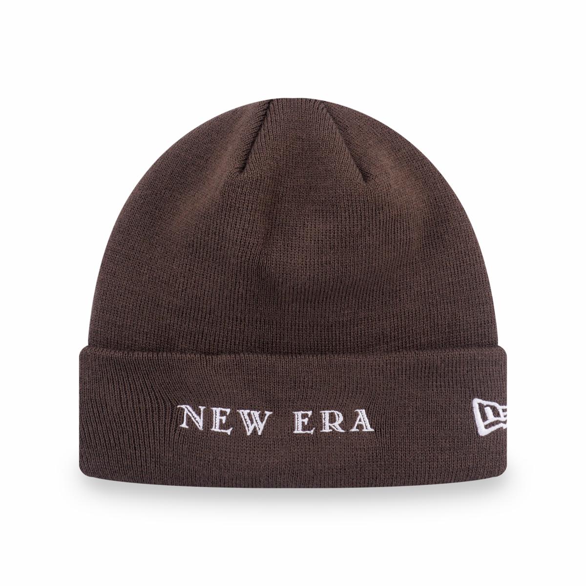 NEW ERA BASIC DARK COFFEE 6 DART CUFF BEANIE