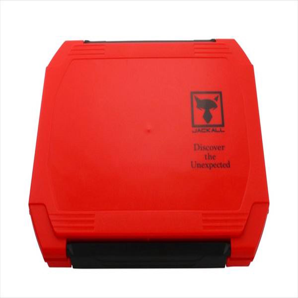 JACKALL 2300D W Open Tackle Box M Red
